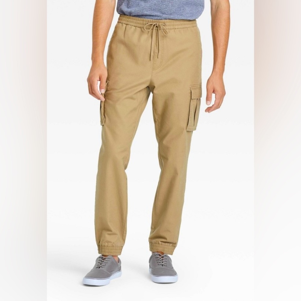 👖NWT! Goodfellow Tan Cargo Joggers